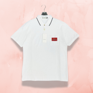 Gucci Logo Patch Polo T-shirt - White