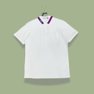 Gucci Striped Collar Polo T-shirt - White