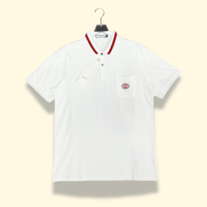 Gucci Tipped Collar Polo T-shirt - White