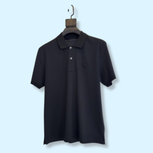 Prada Solid Polo T-shirt - Black