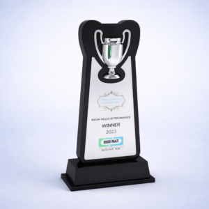 Silver Cup Silhouette Trophy
