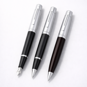 Sheaffer 300 Chrome Cap Black Lacquer Pen