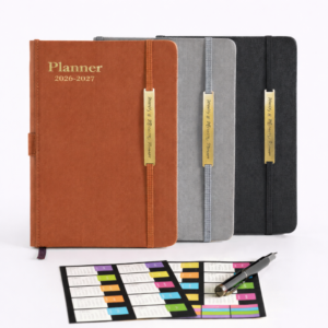 A5 Spine Slot Button Notebook