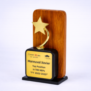 Corporate Wooden Star Trophy