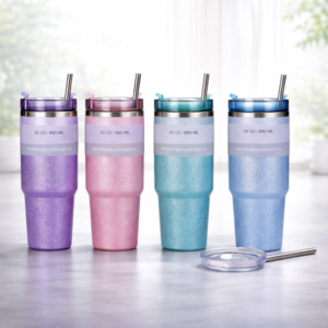 Diamond Finish 890 ml Vacuum Car Tumbler