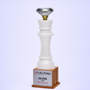White Marble Chess King Award