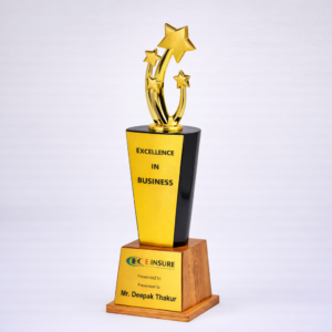 Triple Star Wooden Achievement Award