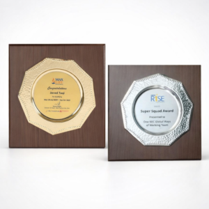 Hexagon Plate Achievement Award