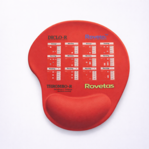 Roweta Red Grid Mouse Pad
