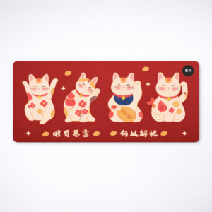 Lucky Cat Warmer Desk Mat